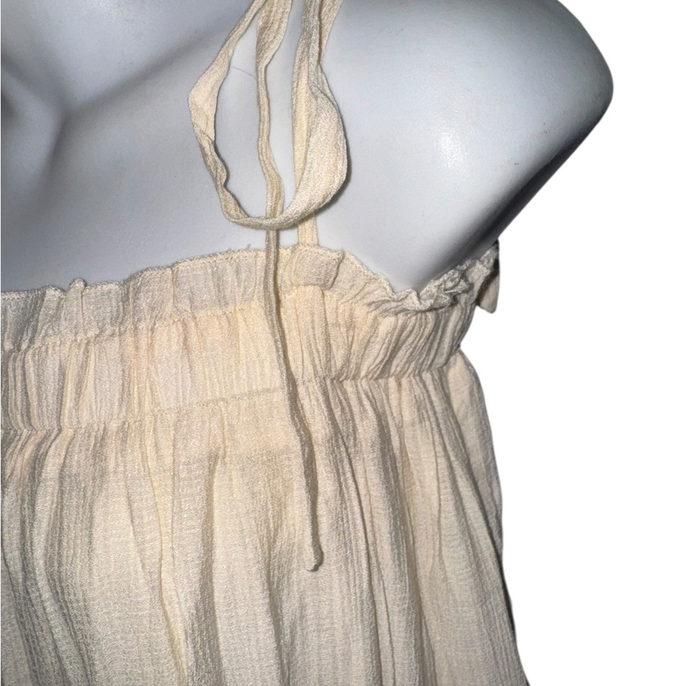 &Merci Kathleen Boho Tired Shoulder Ties Elegant Cream Maxi Dress - Picture 7 of 12